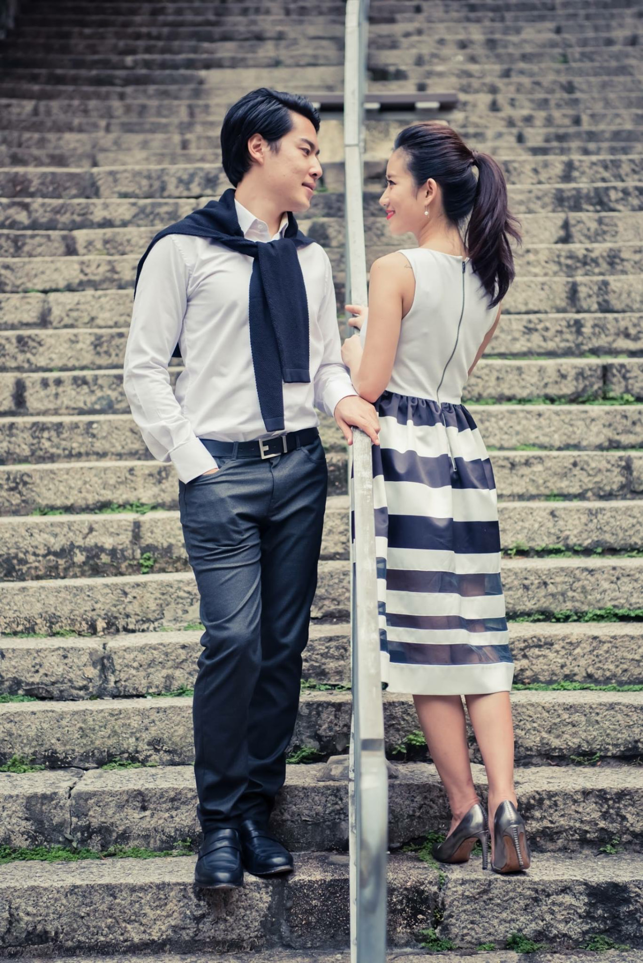 A destination engagement session photographed for a Christel Winther couple