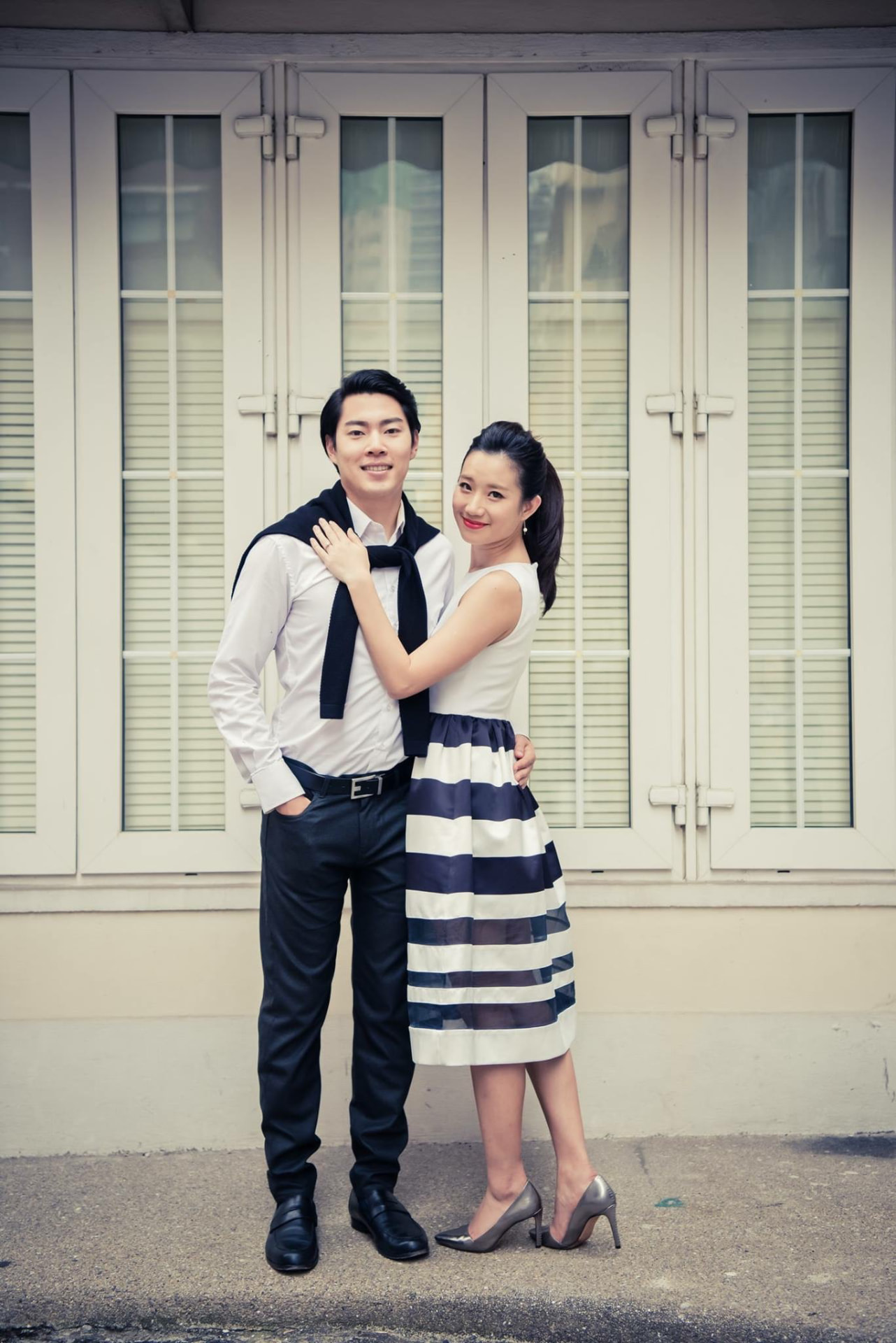 A destination engagement session photographed for a Christel Winther couple