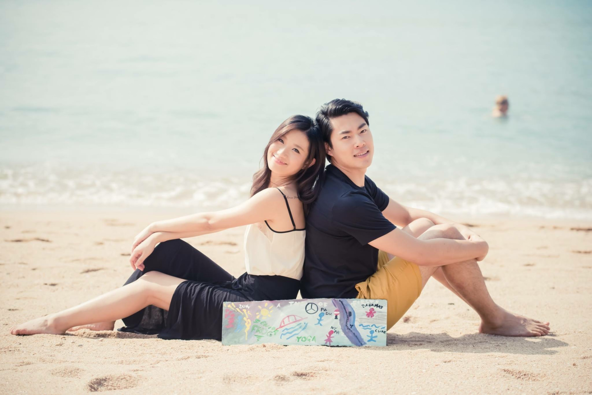 A destination engagement session photographed for a Christel Winther couple