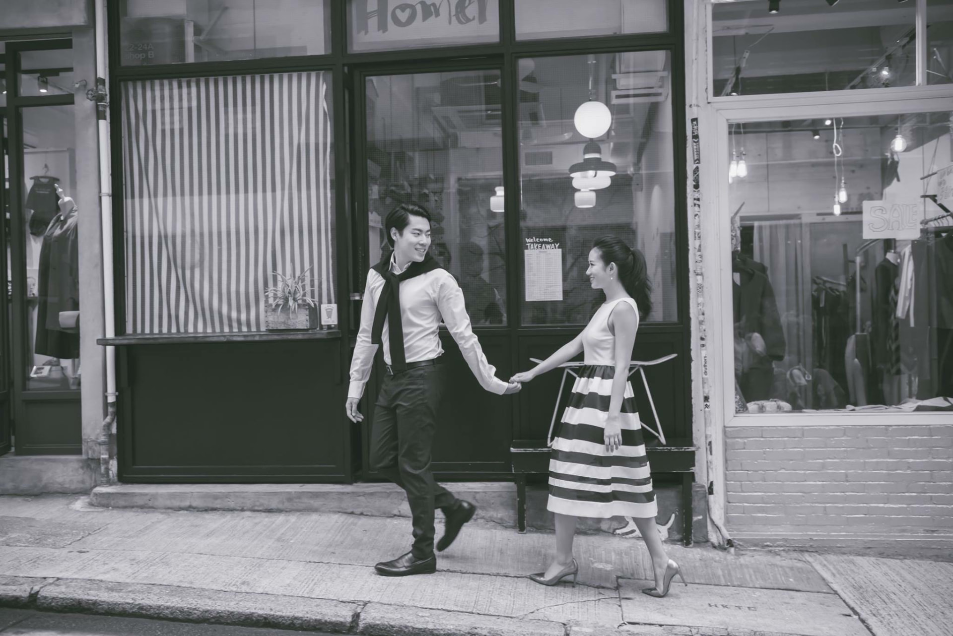 A destination engagement session photographed for a Christel Winther couple