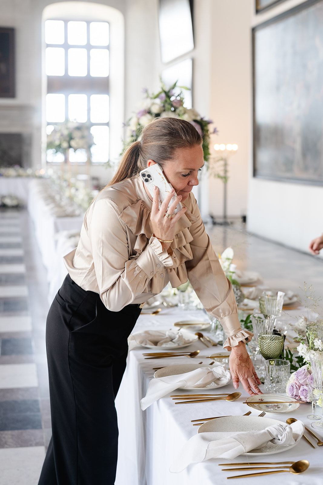 Christel at work, Kronborg Castle