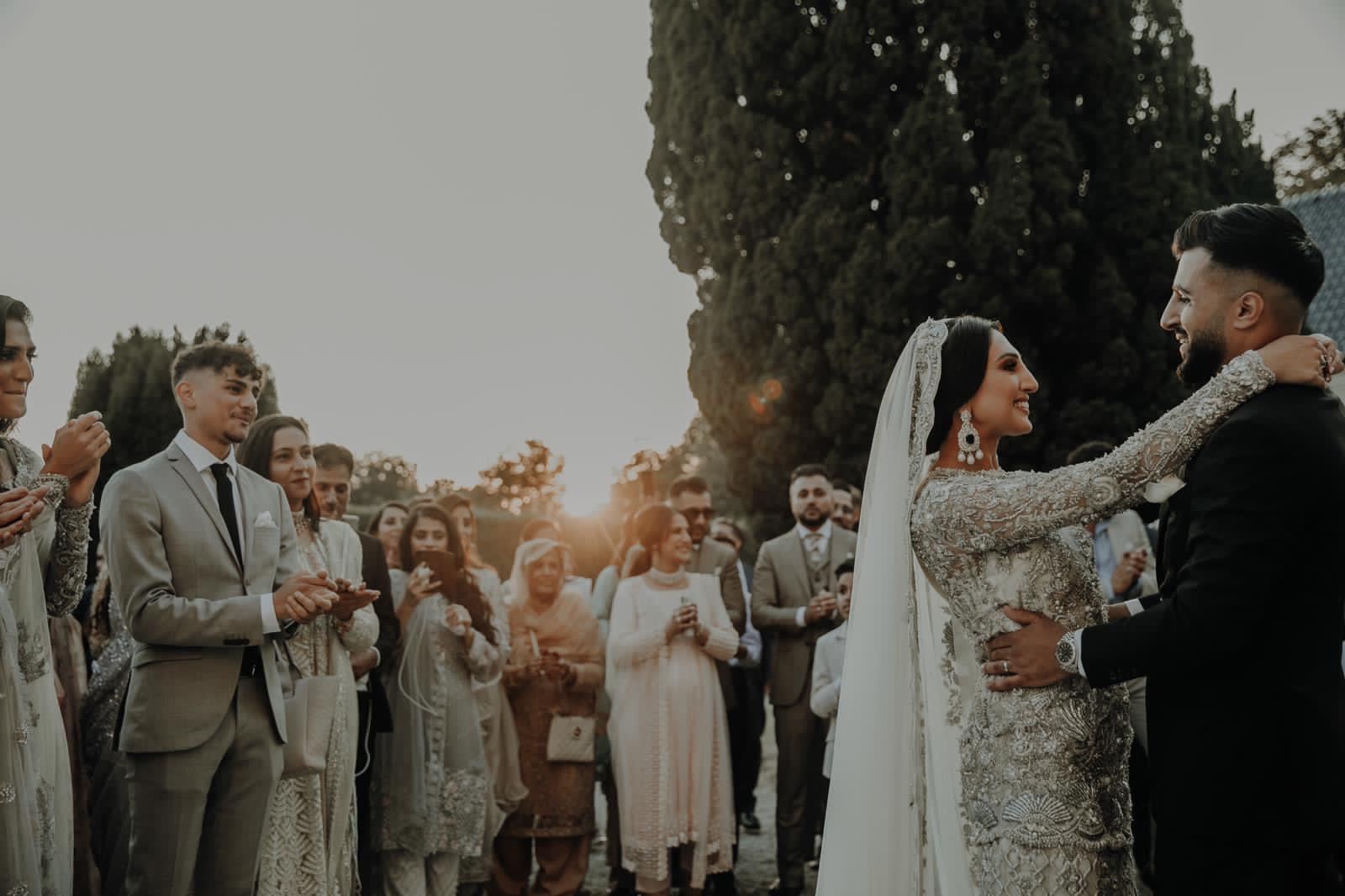 Golden hour celebration in Tuscany