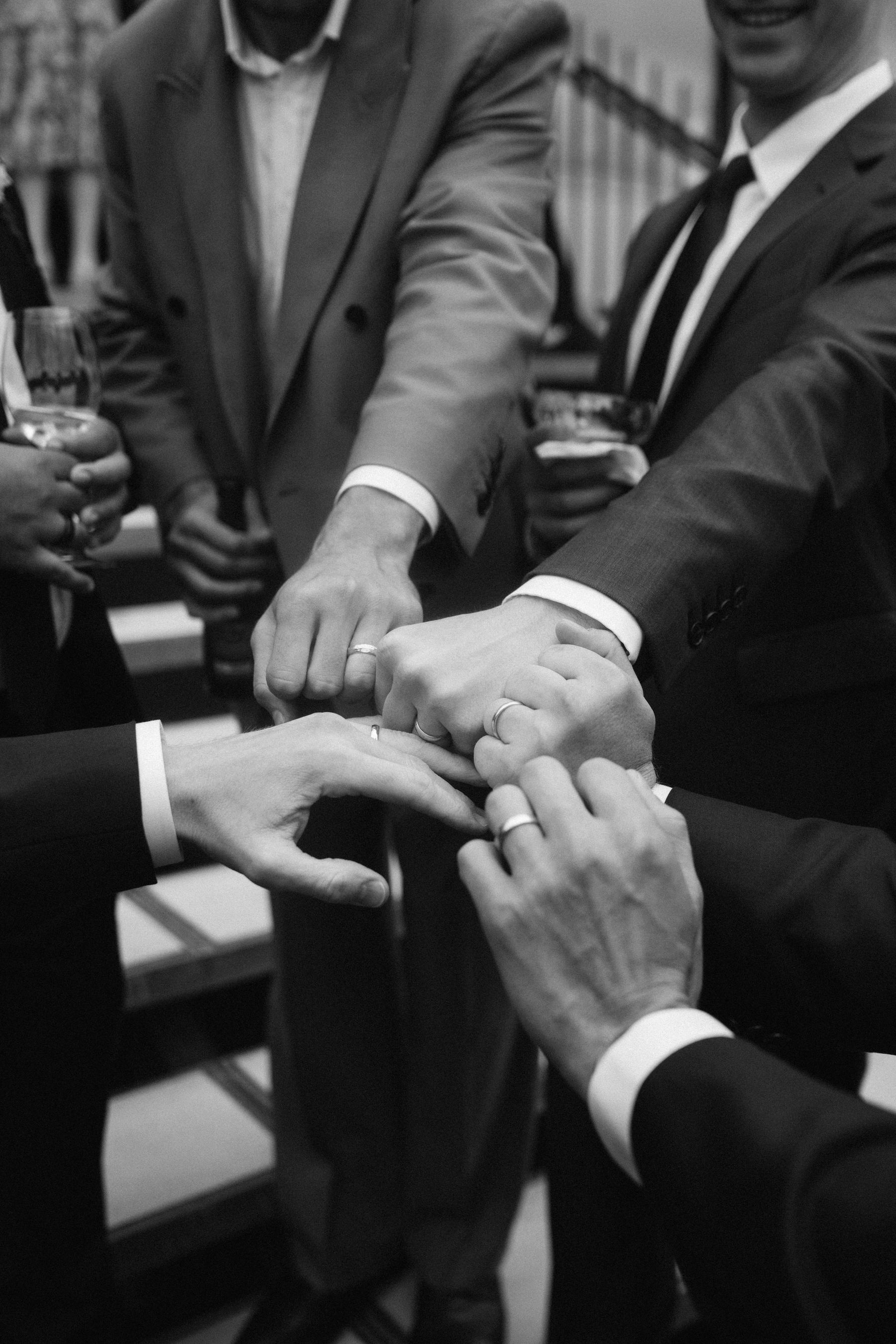 Married — the rings confirm it