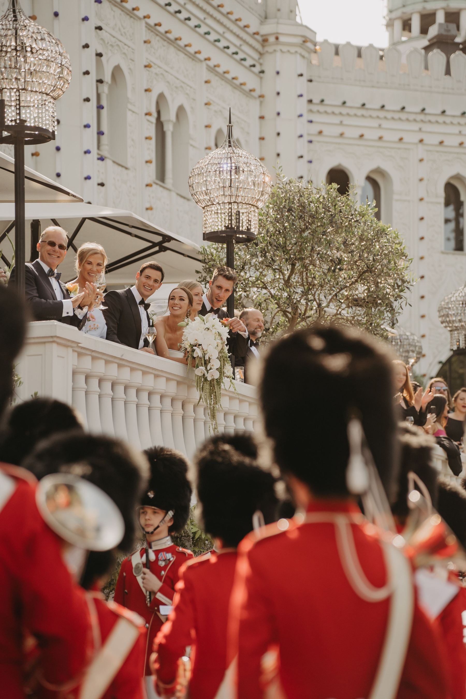 The Royal Guard at a Copenhagen wedding at Nimb